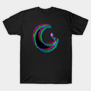 Glitched moon T-Shirt